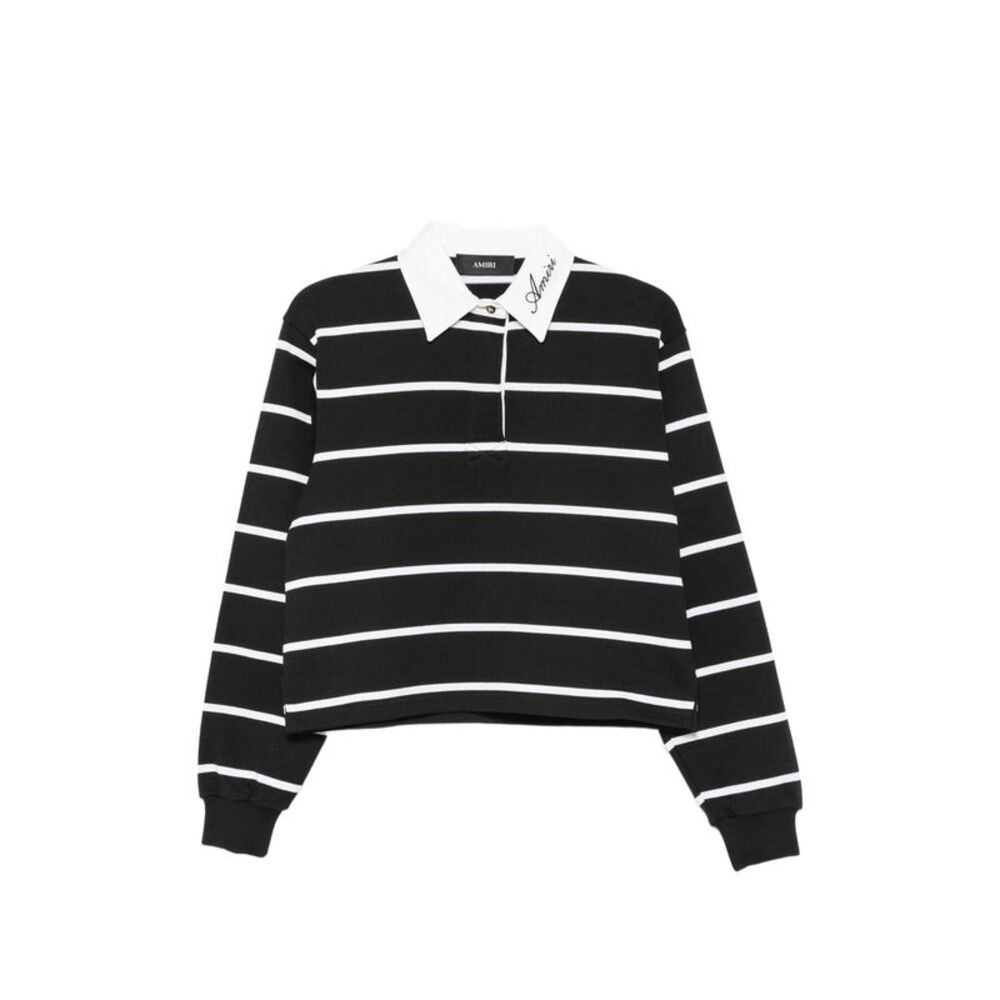 Amiri Black Tops - Polo Tops Women